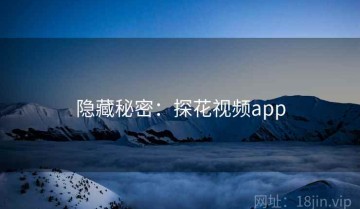 隐藏秘密:探花视频app